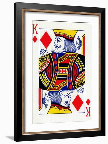 King of Diamonds from a deck of Goodall & Son Ltd. playing cards, c1940-Unknown-Framed Giclee Print