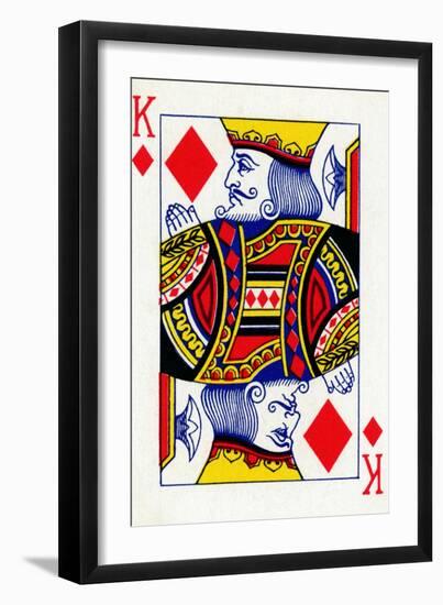 King of Diamonds from a deck of Goodall & Son Ltd. playing cards, c1940-Unknown-Framed Giclee Print