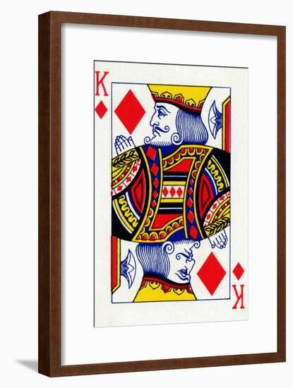 King of Diamonds from a deck of Goodall & Son Ltd. playing cards, c1940-Unknown-Framed Giclee Print