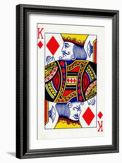 King of Diamonds from a deck of Goodall & Son Ltd. playing cards, c1940-Unknown-Framed Giclee Print