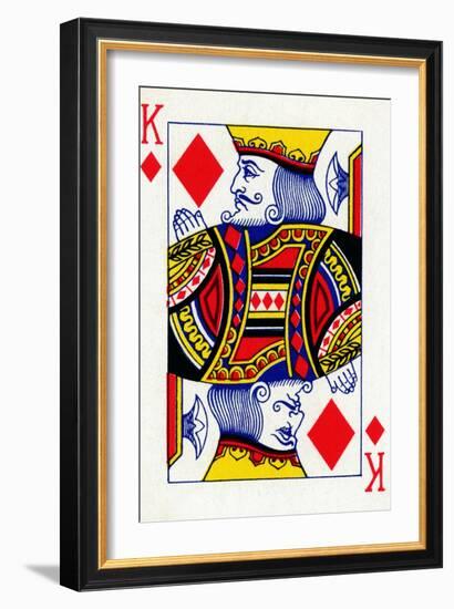 King of Diamonds from a deck of Goodall & Son Ltd. playing cards, c1940-Unknown-Framed Giclee Print