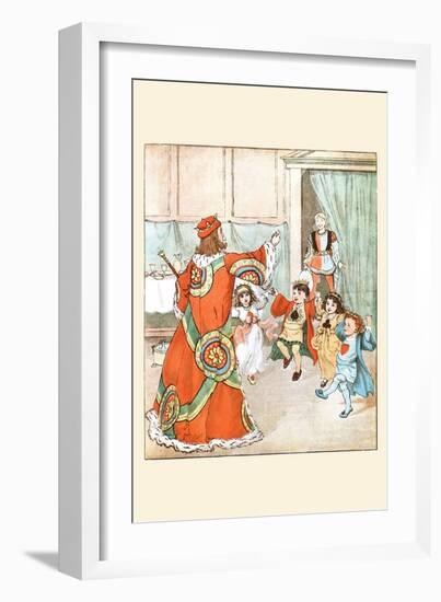 King of Hearts Called for Those Tarts and Beat the Knave Full Sore-Randolph Caldecott-Framed Art Print