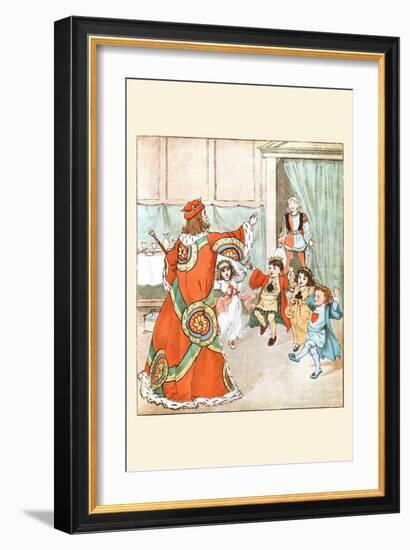 King of Hearts Called for Those Tarts and Beat the Knave Full Sore-Randolph Caldecott-Framed Art Print