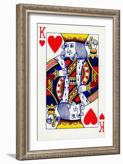 King of Hearts from a deck of Goodall & Son Ltd. playing cards, c1940-Unknown-Framed Giclee Print