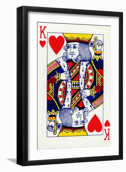 King of Hearts from a deck of Goodall & Son Ltd. playing cards, c1940-Unknown-Framed Giclee Print