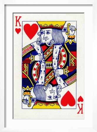 queen of hearts / King and Queen romanting matching cards case