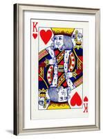 King of Hearts from a deck of Goodall & Son Ltd. playing cards, c1940-Unknown-Framed Giclee Print
