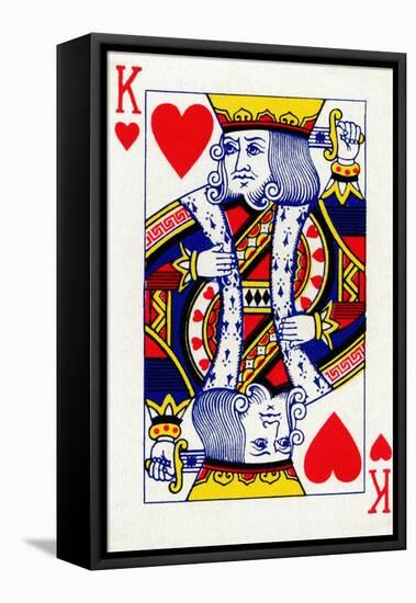King of Hearts from a deck of Goodall & Son Ltd. playing cards, c1940-Unknown-Framed Premier Image Canvas