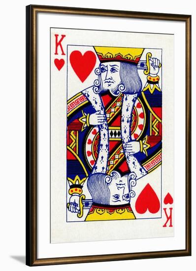 King of Hearts from a deck of Goodall & Son Ltd. playing cards, c1940-Unknown-Framed Giclee Print