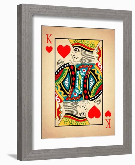 King of Hearts-Mark Rogan-Framed Art Print