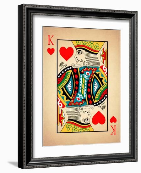 King of Hearts-Mark Rogan-Framed Art Print