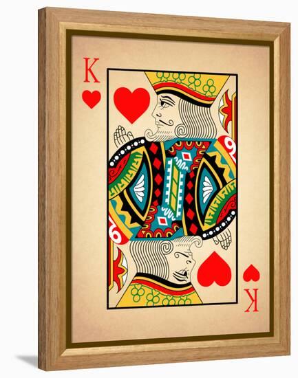 King of Hearts-Mark Rogan-Framed Stretched Canvas