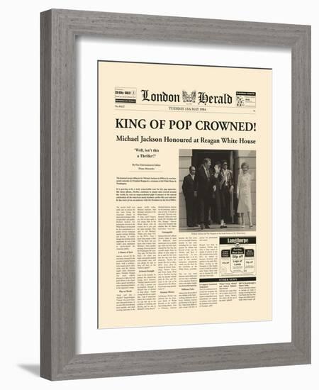 King Of Pop Crowned-The Vintage Collection-Framed Giclee Print