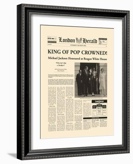 King Of Pop Crowned-The Vintage Collection-Framed Giclee Print