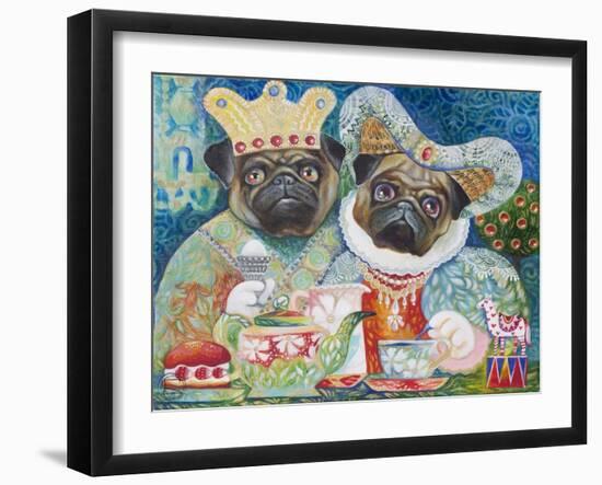 King of Pugs-Oxana Zaika-Framed Giclee Print