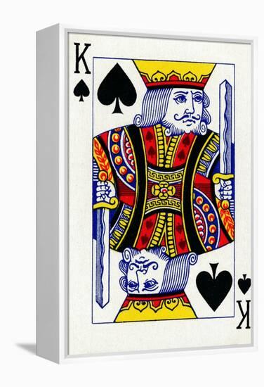 King of Spades from a deck of Goodall & Son Ltd. playing cards, c1940-Unknown-Framed Premier Image Canvas