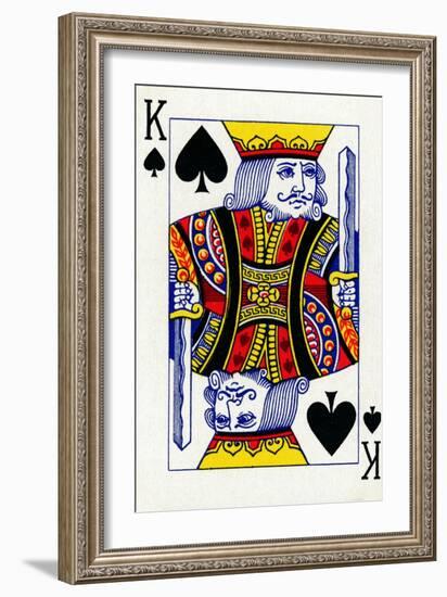 King of Spades from a deck of Goodall & Son Ltd. playing cards, c1940-Unknown-Framed Giclee Print