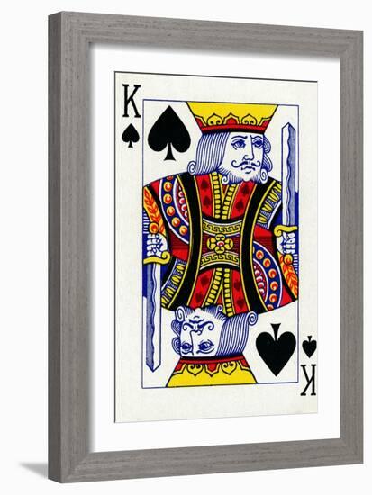 King of Spades from a deck of Goodall & Son Ltd. playing cards, c1940-Unknown-Framed Giclee Print