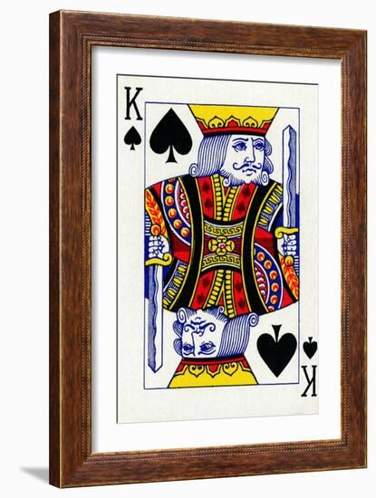 King of Spades from a deck of Goodall & Son Ltd. playing cards, c1940-Unknown-Framed Giclee Print