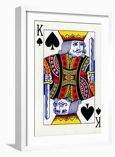 King of Spades from a deck of Goodall & Son Ltd. playing cards, c1940-Unknown-Framed Giclee Print