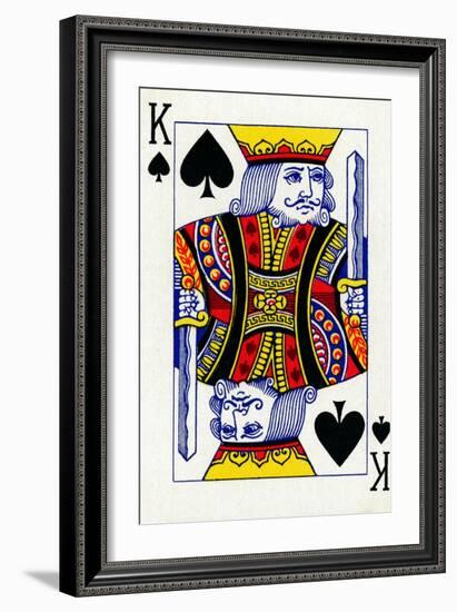 King of Spades from a deck of Goodall & Son Ltd. playing cards, c1940-Unknown-Framed Giclee Print