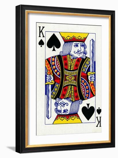 King of Spades from a deck of Goodall & Son Ltd. playing cards, c1940-Unknown-Framed Giclee Print