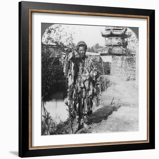 King of the Beggars, Loong Wah, China, Late 19th or Early 20th Century-Underwood & Underwood-Framed Photographic Print