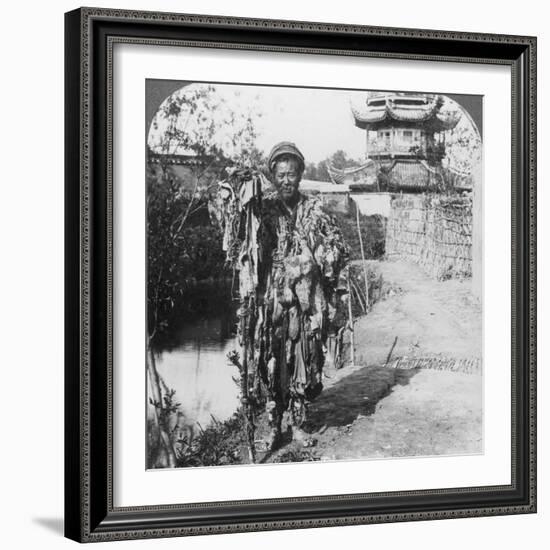 King of the Beggars, Loong Wah, China, Late 19th or Early 20th Century-Underwood & Underwood-Framed Photographic Print