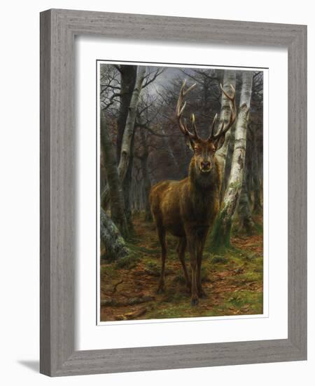 King of the Forest, 1878 (Oil on Canvas)-Rosa Bonheur-Framed Giclee Print