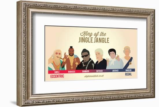 King of the Jingle Jangle-Stephen Wildish-Framed Art Print