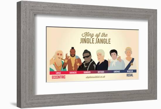 King of the Jingle Jangle-Stephen Wildish-Framed Art Print