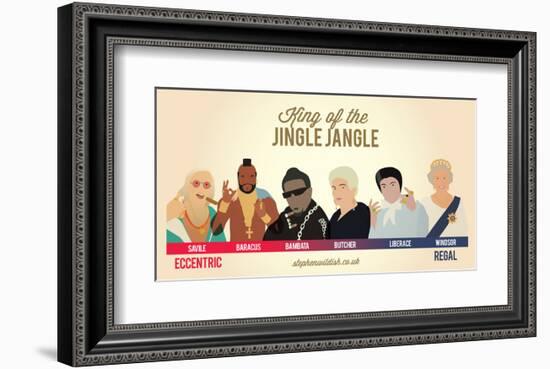 King of the Jingle Jangle-Stephen Wildish-Framed Art Print