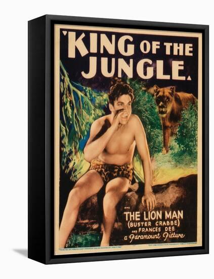 King of the Jungle, Buster Crabbe, 1933-null-Framed Stretched Canvas