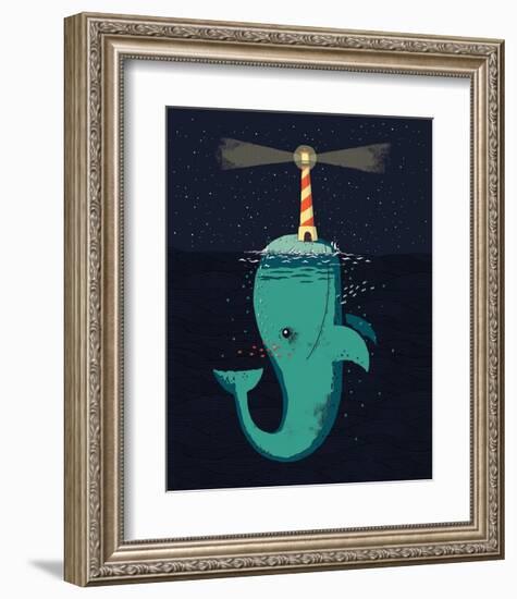 King of the Narwhals-Michael Buxton-Framed Art Print