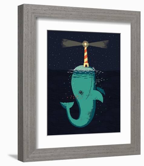 King of the Narwhals-Michael Buxton-Framed Art Print