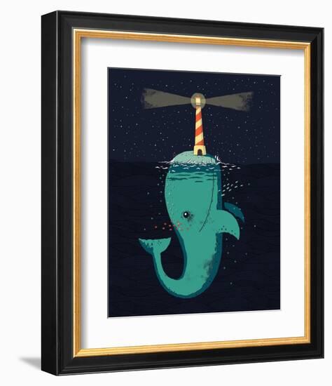 King of the Narwhals-Michael Buxton-Framed Art Print