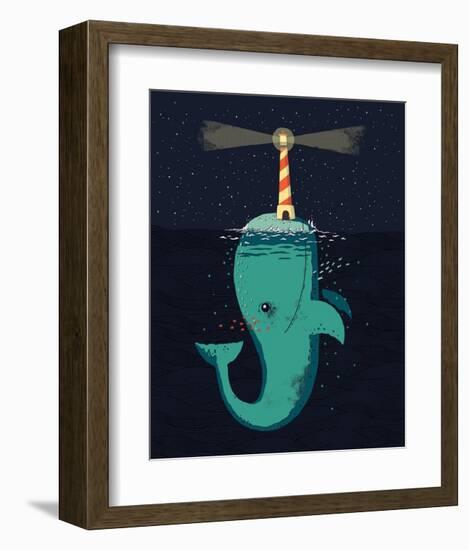 King of the Narwhals-Michael Buxton-Framed Art Print