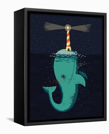 King of the Narwhals-Michael Buxton-Framed Stretched Canvas