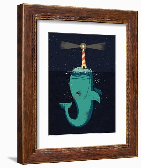 King of the Narwhals-Michael Buxton-Framed Premium Giclee Print