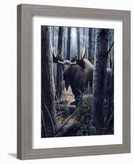 King of the Northwoods-Kevin Daniel-Framed Art Print