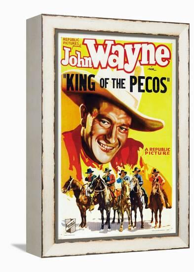 King of the Pecos, 1936-null-Framed Stretched Canvas