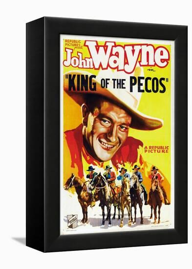 King of the Pecos, 1936-null-Framed Stretched Canvas