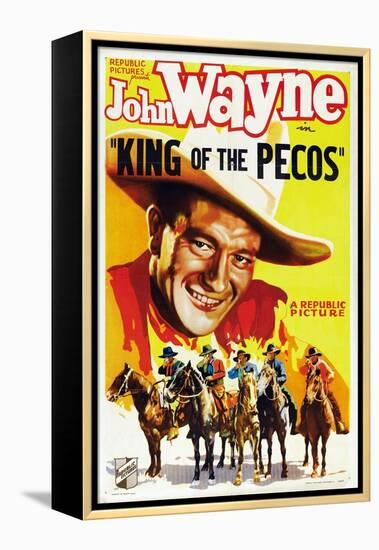 King of the Pecos, 1936-null-Framed Stretched Canvas