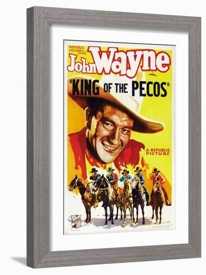 King of the Pecos, 1936-null-Framed Art Print