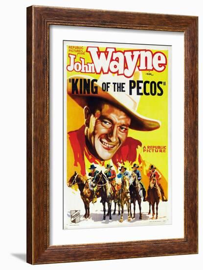 King of the Pecos, 1936-null-Framed Art Print