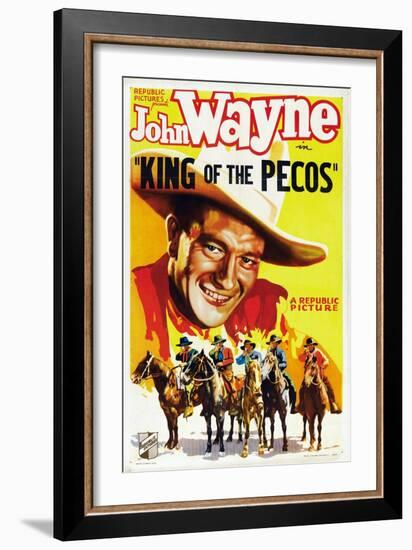 King of the Pecos, 1936-null-Framed Art Print