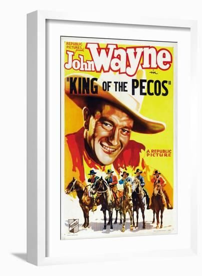King of the Pecos, 1936-null-Framed Art Print