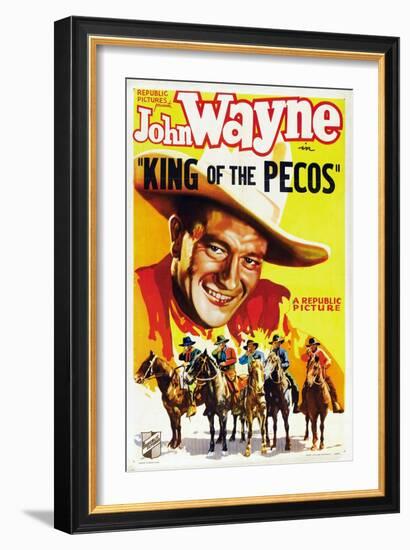 King of the Pecos, 1936-null-Framed Art Print