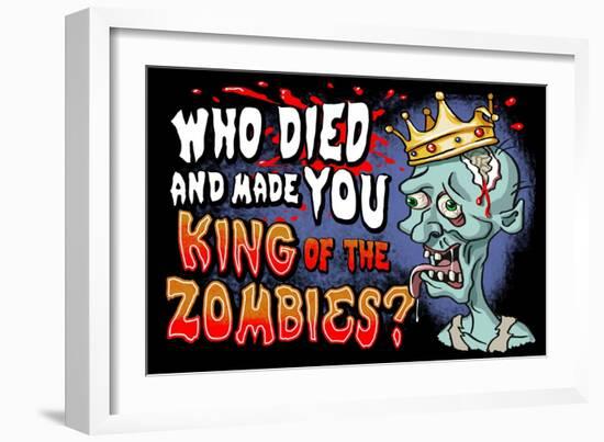 King of the Zombies-Lantern Press-Framed Art Print