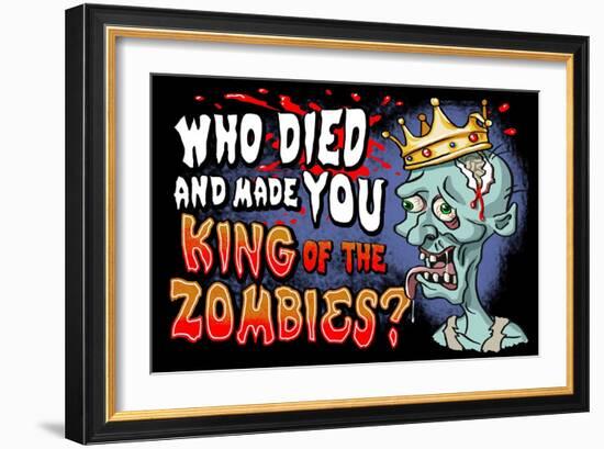 King of the Zombies-Lantern Press-Framed Art Print